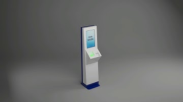 Kiosk 360 animation in 3ds max with v-ray