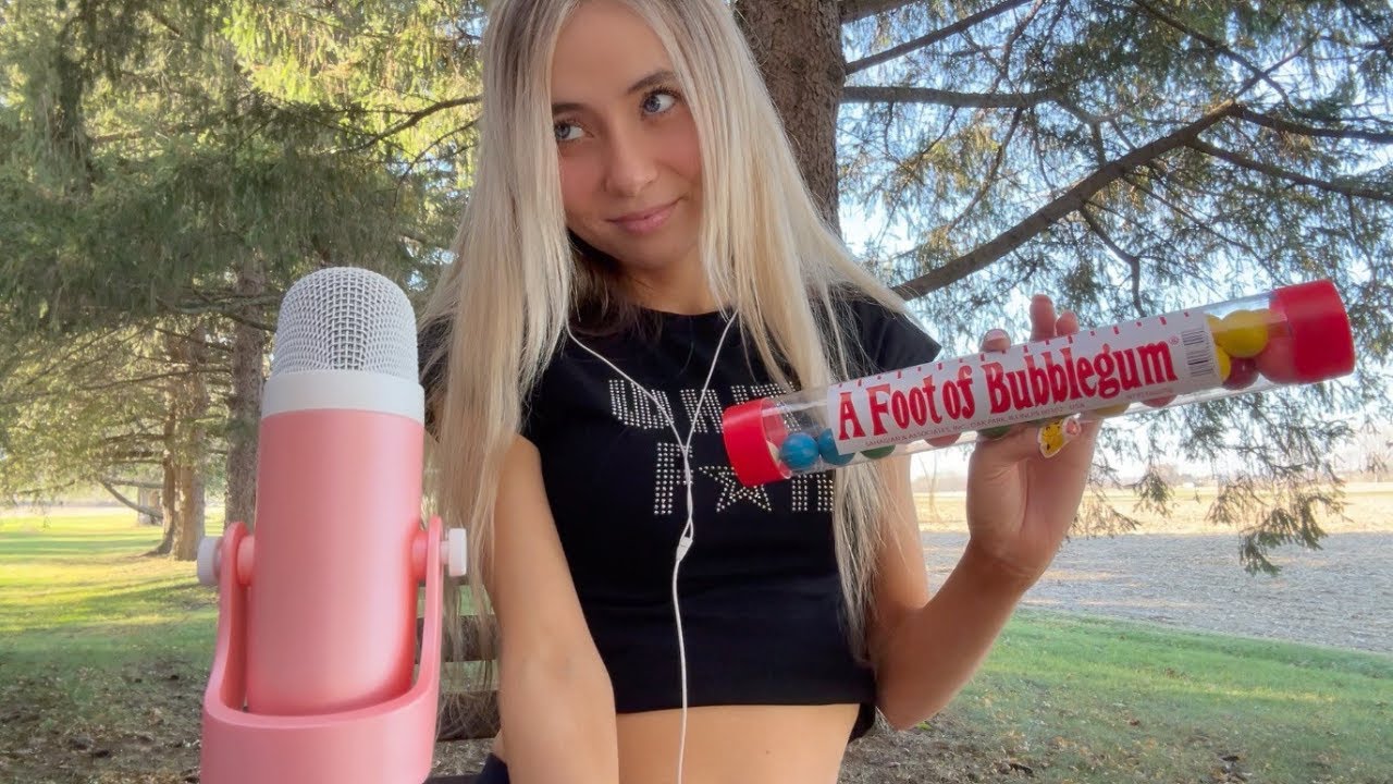 asmr шепот, болтовня и пускание пузырей