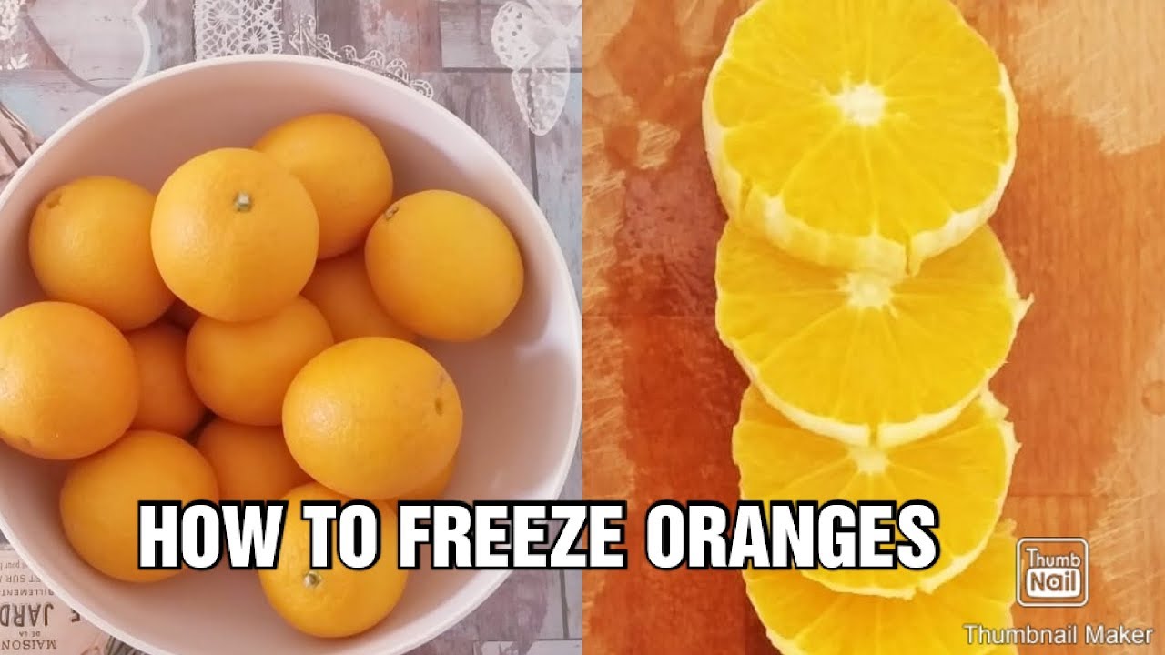 How To Freeze Orangespreserving Oranges For Smoothies And Juices Youtube