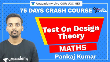 75 Days Crash Course | Test on Design Theory | Unacademy Live CSIR UGC NET
