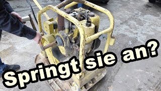 Hatz Diesel Startversuch nach über 15 Jahren+Wartung Ölwechsel
