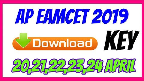 AP EAMCET 2019 KEY || PRELIMINARY KEY AP EAMCET 2019
