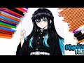 How to draw anime Muichiro Tokit drawing🙂Drawing and coloring @ColorfulWorld191 .