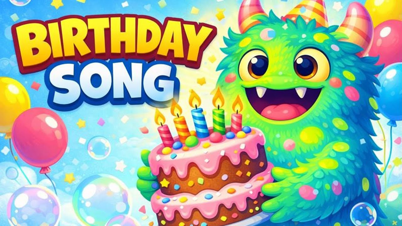 Bumpy the Birthday Monster 🎂 | Happy Birthday Song for Kids