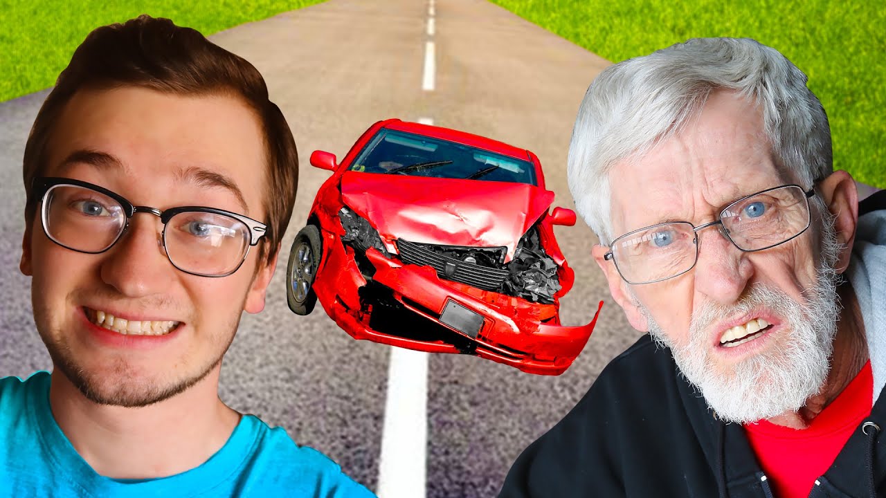 Wrecked Car Prank On My Papa - YouTube