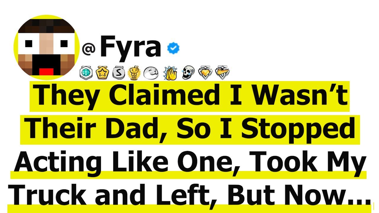 They Claimed I Wasn’t Their Dad, So I Stopped Acting Like One, Took My Truck and Left, But Now They