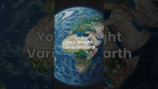 Earth Can Change Your Weight 😳🌍 #facts #science #education #earth #shorts