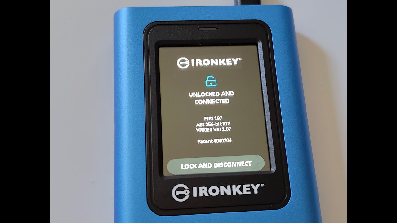 Kingston Ironkey Vault Privacy 80 480GB External Portable SSD - unboxing