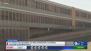 EPISD board to reconsider closing one school l