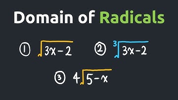 How to Find Domain of Radical Functions