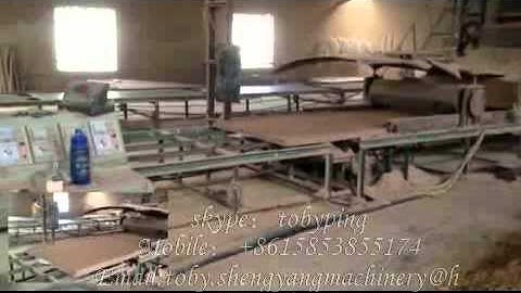 semi automatic particle board production line