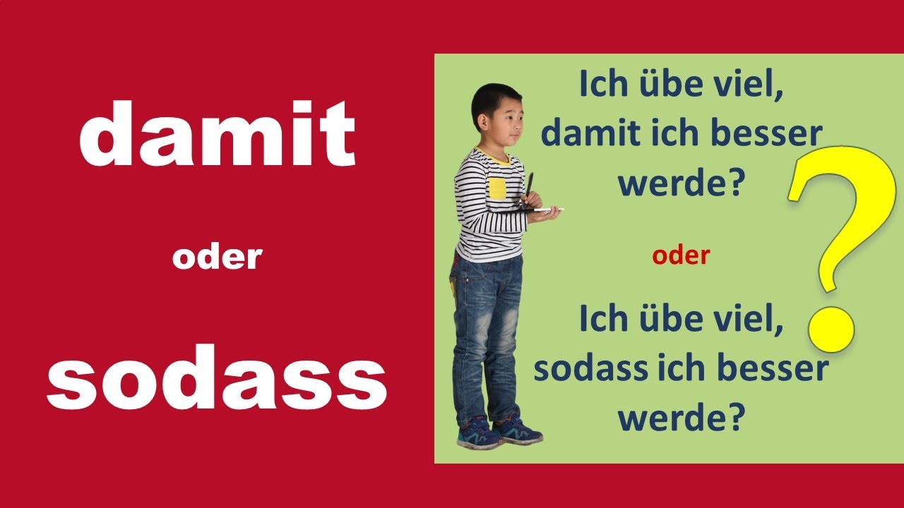 Правильно используем Damit \u0026 um zu 🇩🇪 I Разговорный немецкий!