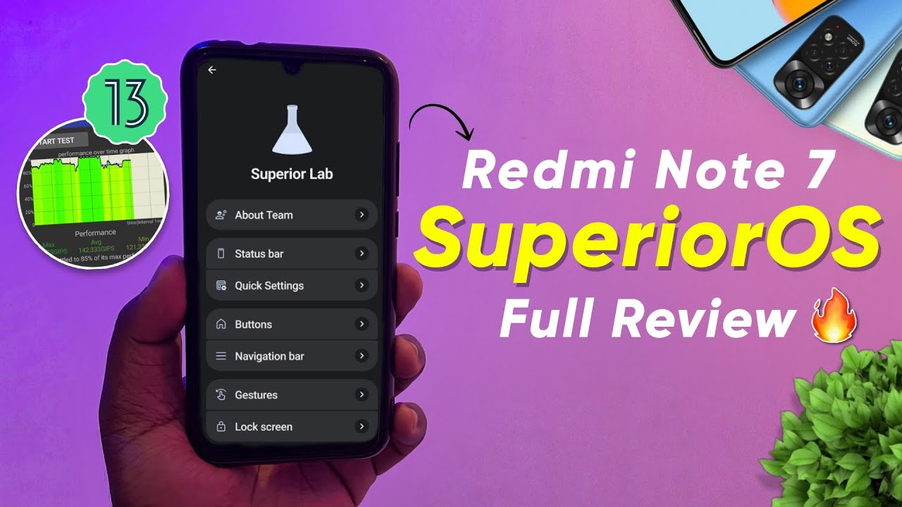 Redmi Note 7 | SuperiorOS 13 Full Review | Android 13 | Improved ...