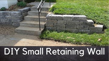 DIY Small Retaining Wall Build (Small Pavers) 2022
