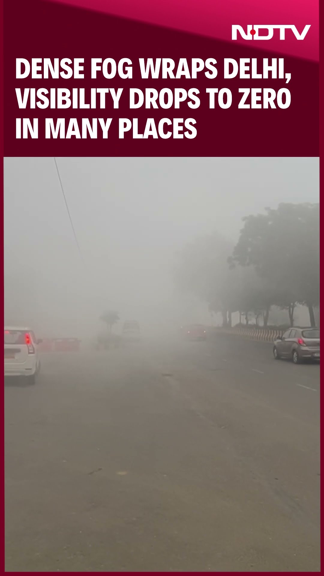 Dense Fog Wraps Delhi, Nearby Cities, Visibility Drops to Zero In Many Places
