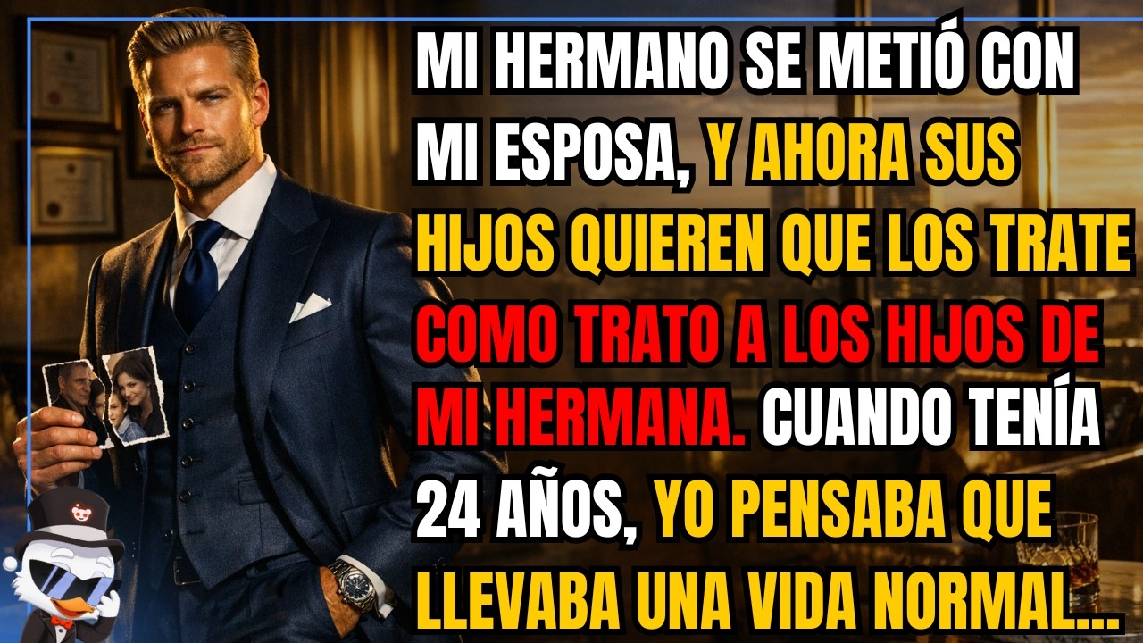 Mi hermano se metió con mi esposa, y ahora sus hijos quieren que los trate como trato a los hijos...
