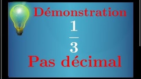 Démonstration Cours • 1/3 n