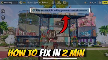 Wacht tot de Building Generation Review is voltooid - BGMI HOME