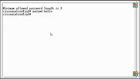 Cisco ASA ver. 6, 7, and 8.2: Set password