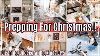 *NEW* CLEAN WITH ME 2022 \& FALL UNDECORATE :: Simple Christmas DIY Decor Ideas for Christmas 2022