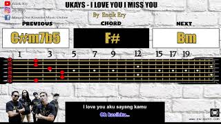 Ukays - I Love You I Miss You [ Minus One Karaoke Intrumental + Guitar Chord with Tabs ] chords