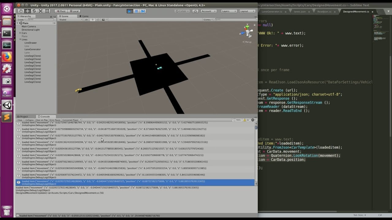 Demo - How it Works - Unity Car@Intersection - YouTube