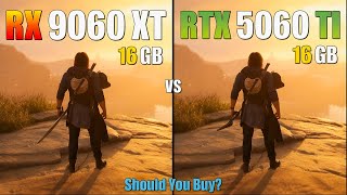 RTX 5060 Ti 16GB vs RX 9060 XT 16GB Intel Core i5 12400F