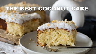 How to make easy coconut cream cake - The best coconut cake