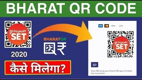 How to generate bharat qr code 2020 New Updates payswiff set account bharat QR code online create