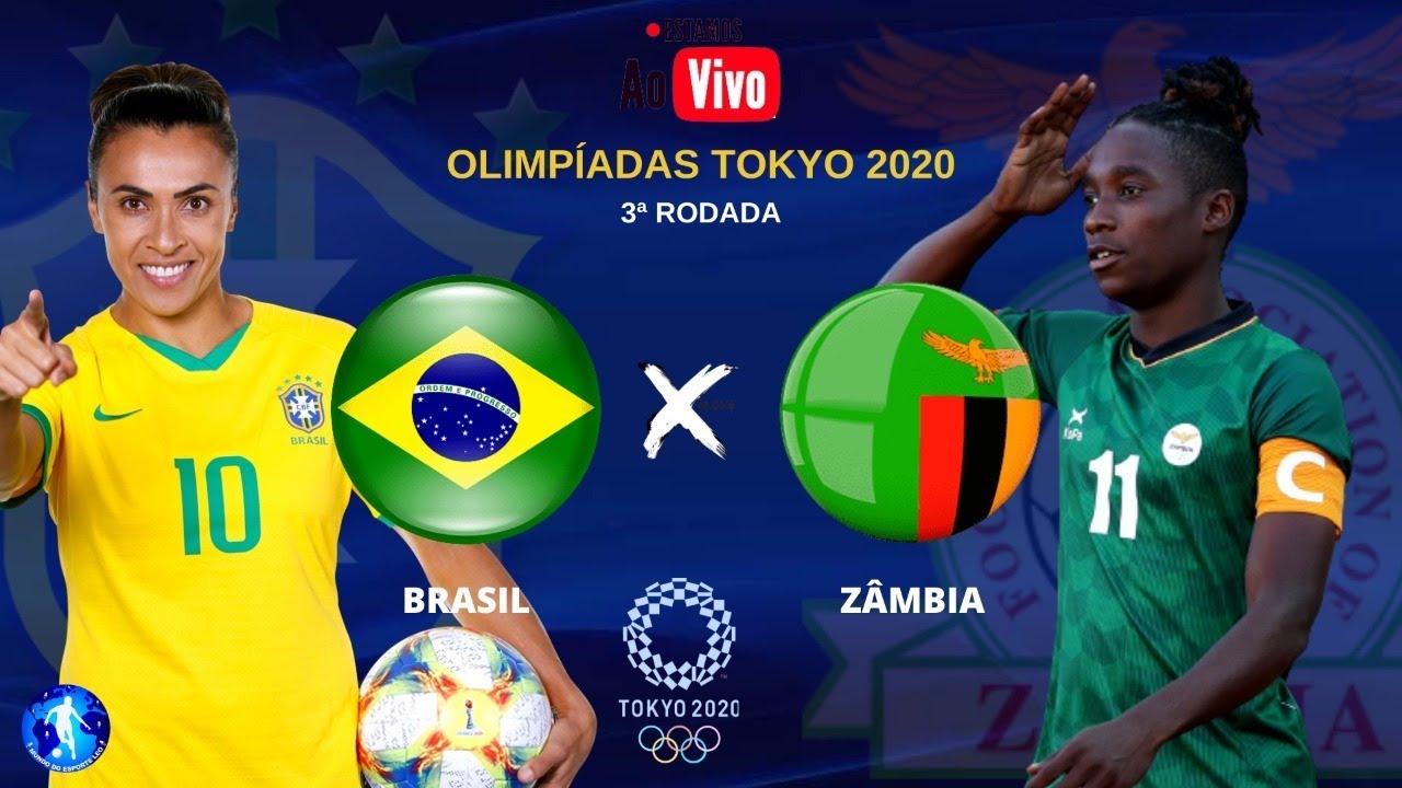 Brasil x Zâmbia no futebol feminino; acompanhe ao vivo - Jogada