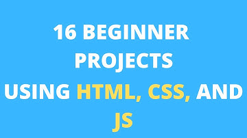 HTML CSS JS projects (Beginner): 16 projects using HTML CSS and JavaScript