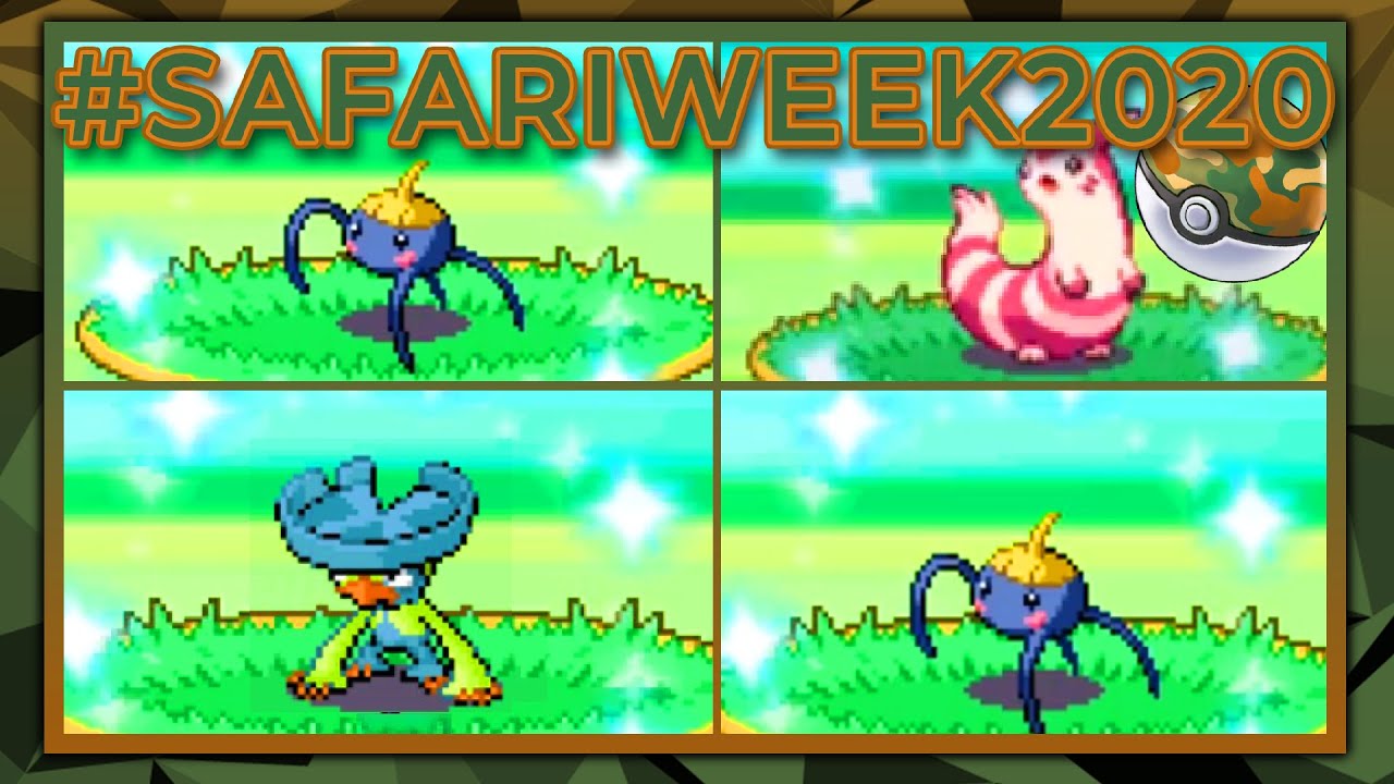  SafariWeek2020 LIVE 4 Shinies In The Heartgold Safari Zone After ONLY 7 707 REs Win Or Fail 