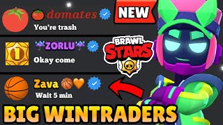 I ASKED the BIGGEST WINTRADERS TO PLAY A GAME WITH ME😱😱Domates, Zorlu and MORE !`Brawl Stars English