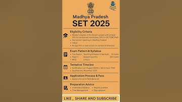 🔥 MP SET 2025 Notification Coming Soon! 📚Don’t miss this golden opportunity! 💼#mpset #professor