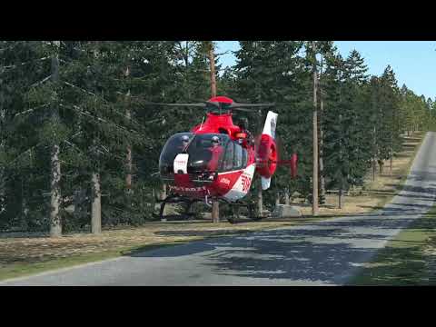 First ec-135 Landing in X-PLANE 12