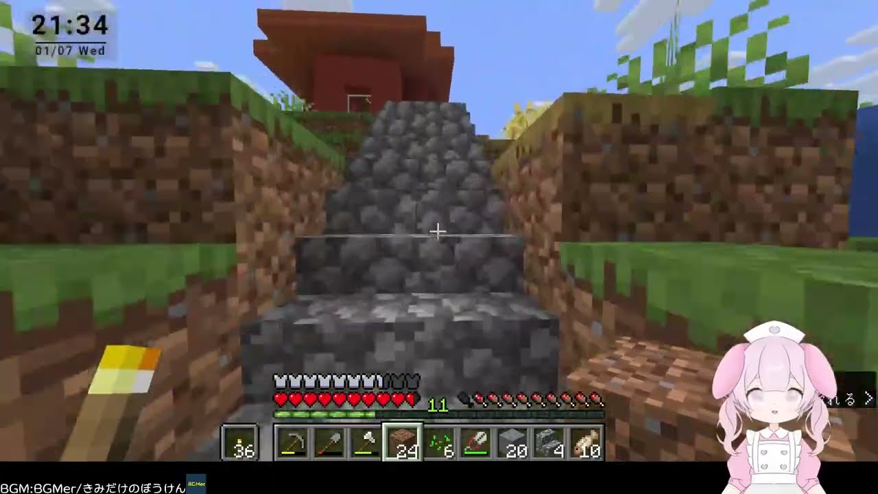 マインクラフト32日目/建設準備