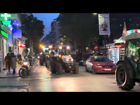 Πομπή διαμαρτυρίας αγροτών προς τα γραφεία του Χρ. Κέλλα
