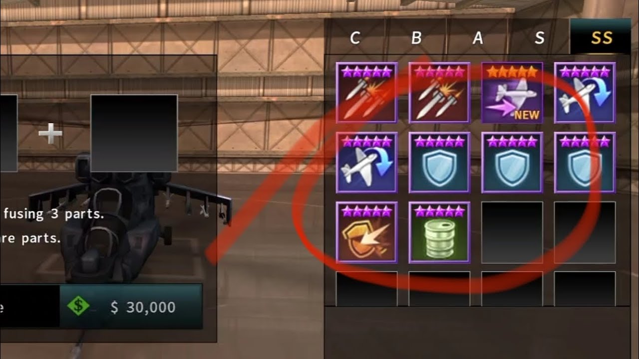 Gunship Battle helicopter: How to get SS rare parts
