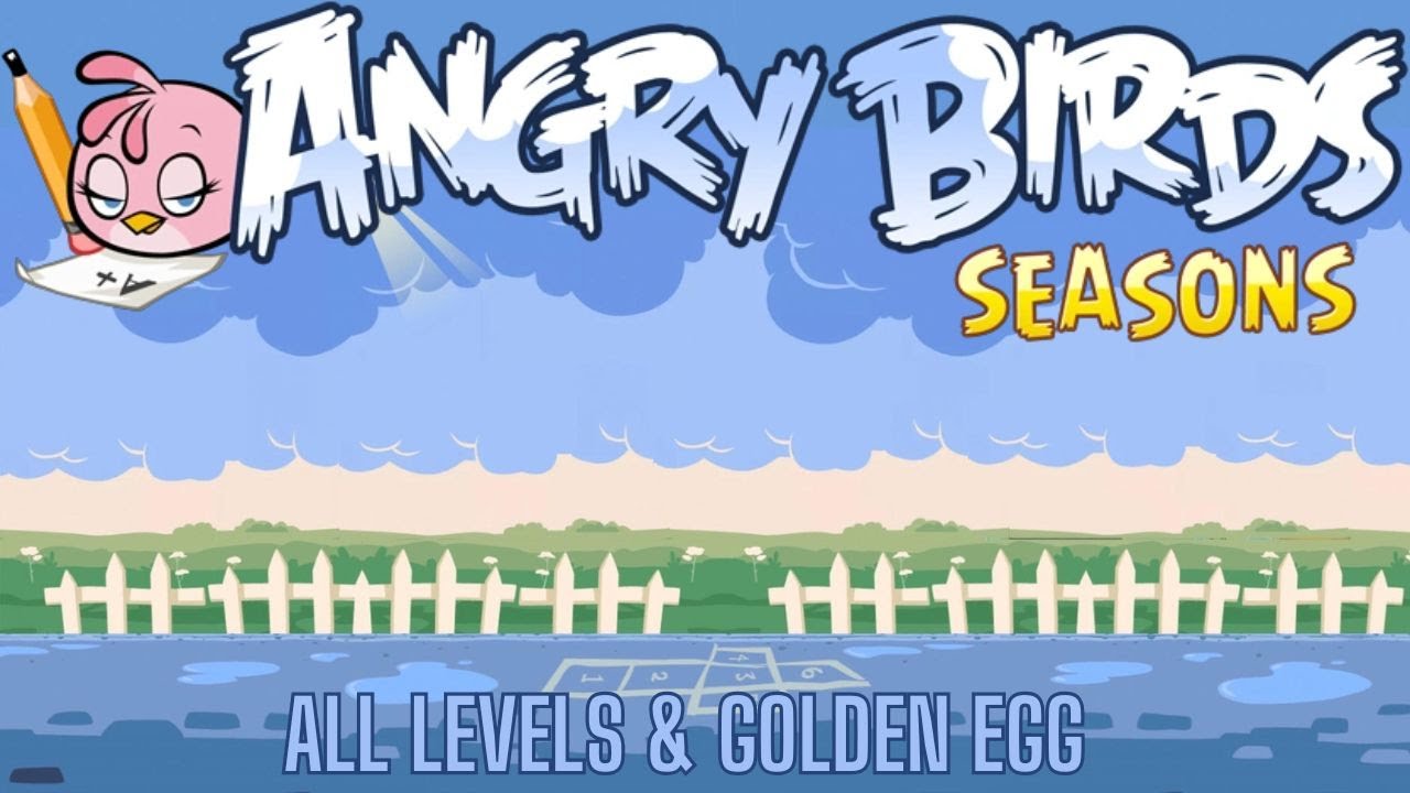 Angry Birds Seasons Trilogy Back to School All Levels & Golden Egg