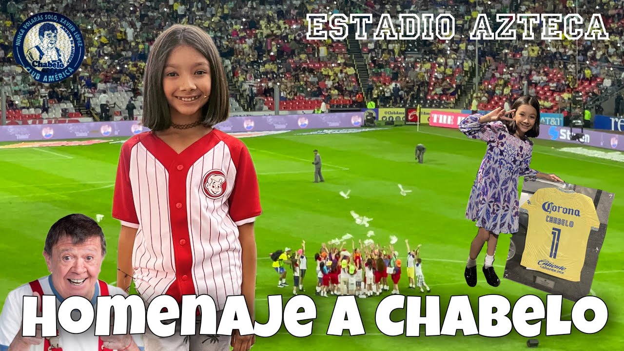 Homenaje a Chabelo en el Estadio azteca partido America 🆚 leon