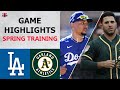 Los Angeles Dodgers vs. Oakland Athletics Highlights | February 28, 2021 (Spring Training)