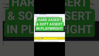 Assertions in Playwright | Hard Assert vs Soft Assert|Automation Testing Interview Question & Answer