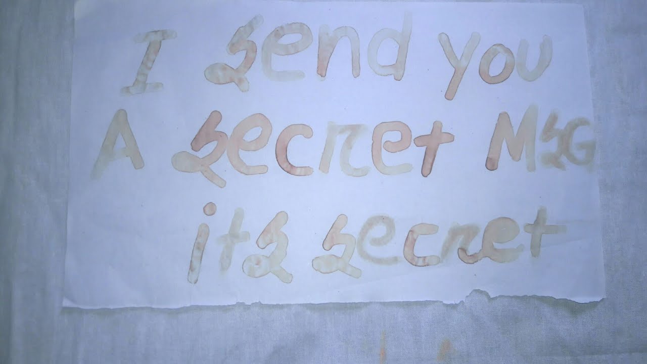 how to write a secret message || i send you a secret message || its ...