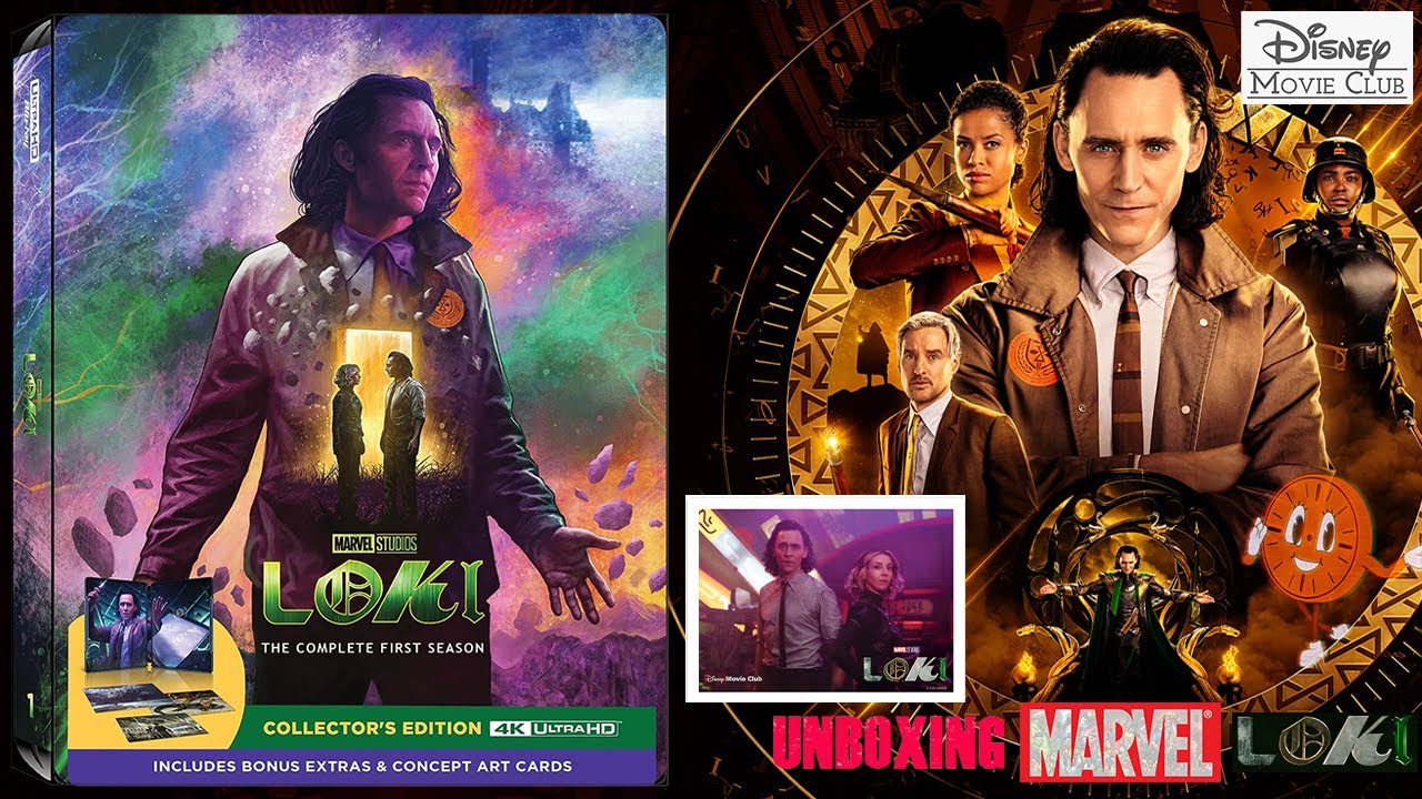 Loki : Season 1 (4K/Blu-ray, 2023, STEELBOOK) NEW Tom Hiddleston sci-fi  action