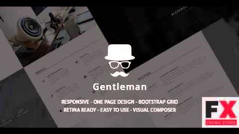 Preview Gentleman - CV and Resume vCard WordPress Theme TFx