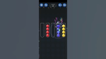 Ball sort level 4 | Mobile Game |#shorts #bottle #color #game