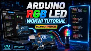 RGB LED with Arduino Uno in Wokwi | Step-by-Step Tutorial
