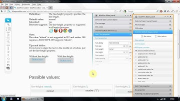 line-height CSS property with bluePen Editor