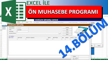 Excel ile Ön Muhasebe Programı 14.Bölüm ( Verilen Siparişler )  / Pre-Accounting with excel