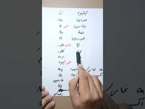 حفظ العناصر بطريقه سهله علوم اولى اعدادى مستر محمد عجوه